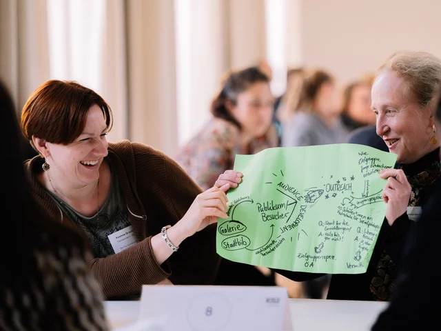 Kultureinrichtungen für die Zukunft besser aufstellen: Teilnehmende des Weiterbildungsangebotes KuLO während der Pilotphase 2022. Foto: Florian Freundt