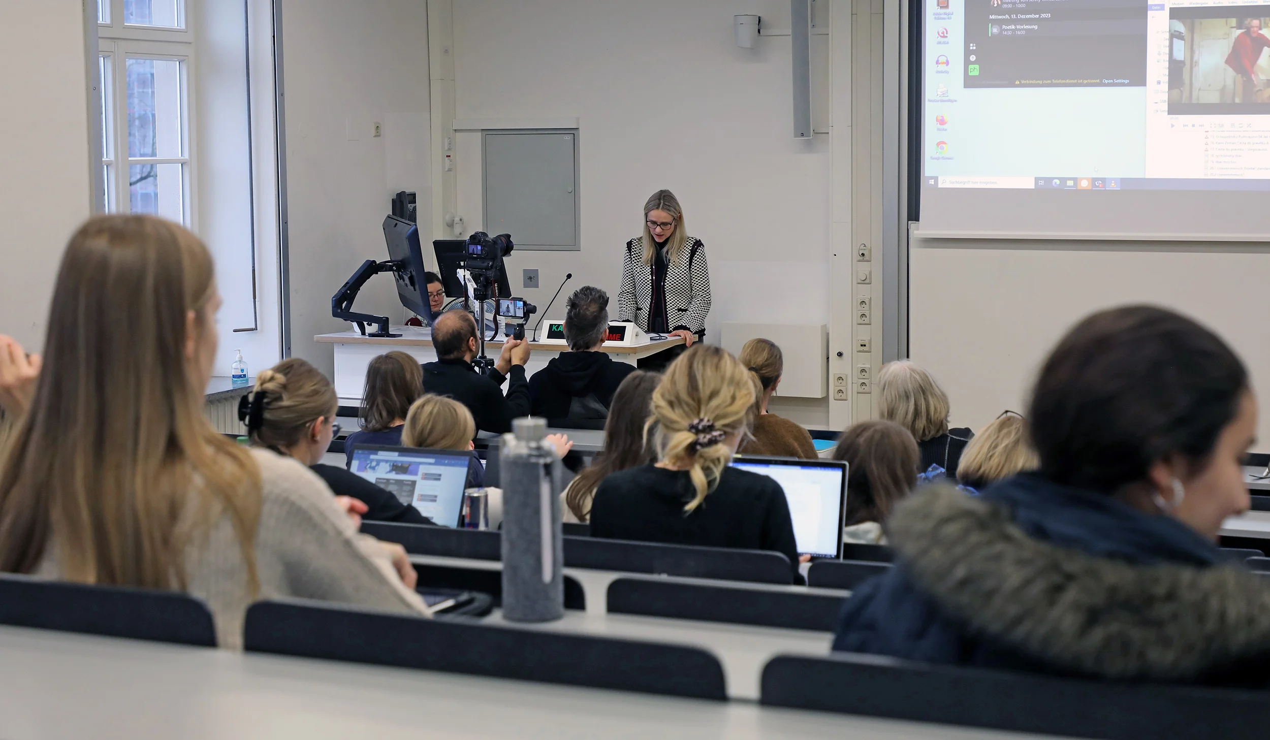 Vorlesung an der Pädagogischen Hochschule Karlsruhe. Foto: PHKA