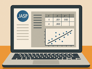 Symbolbild Auswertungsoberfläche JASP