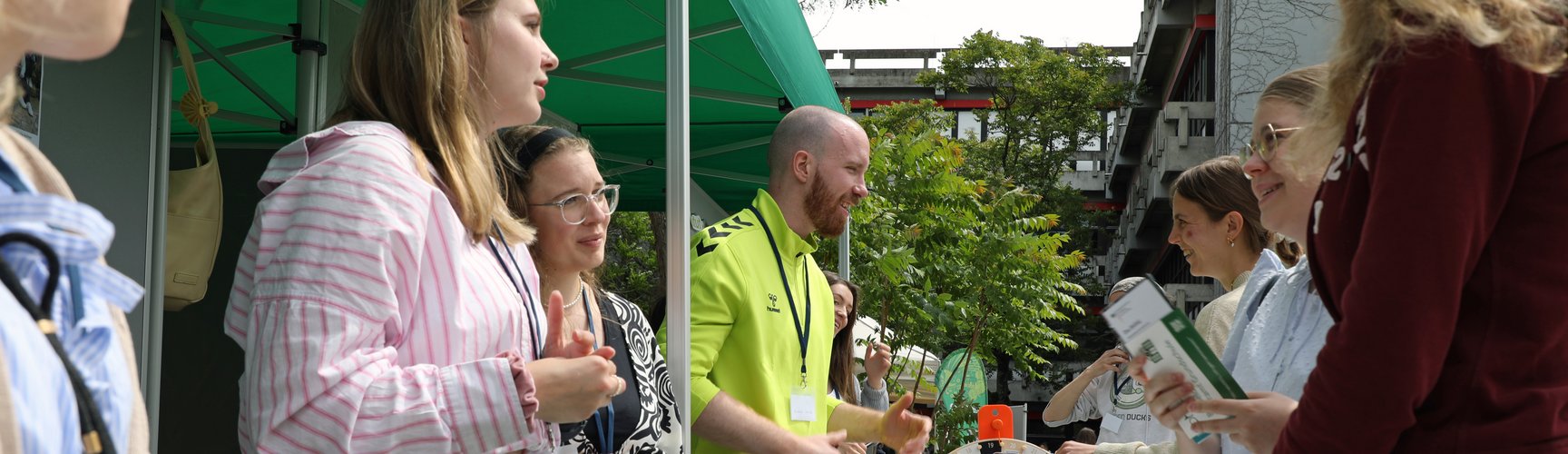 Szene vom Campustag an unserer Hochschule