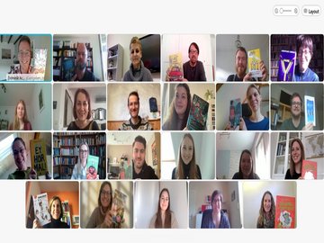 Die boys & books-Jurykonferenz Frühjahr 2022. Foto: boys & books