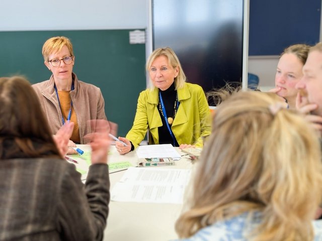 Forschungsverbund LemaS-Transfer: Arbeitstreffen an der Pädagogischen Hochschule Karlsruhe mit Prof. Dr. Gabriele Weigand (M.). Foto: LemaS-Transfer