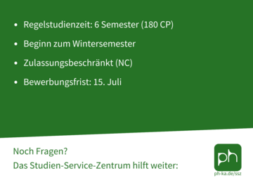 Werbepostkarte für den Studiengang SGF, Rückseite