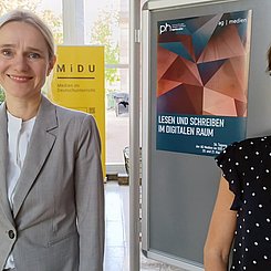 Prof. Dr. Brendel-Kepser (l.) und Jun.-Prof. Dr. Anskeit Foto: PHKA