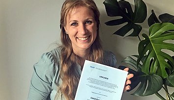 DAAD-Preisträgerin Joy Mentgen. Foto: privat