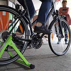 Beim Rad-Aktionstag am 4. Juni. Foto: Regina Thelen/PHKA